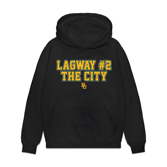 Baylor - NCAA Football : DJ Lagway - Lagway The City Premium Hooded Sweatshirt-0