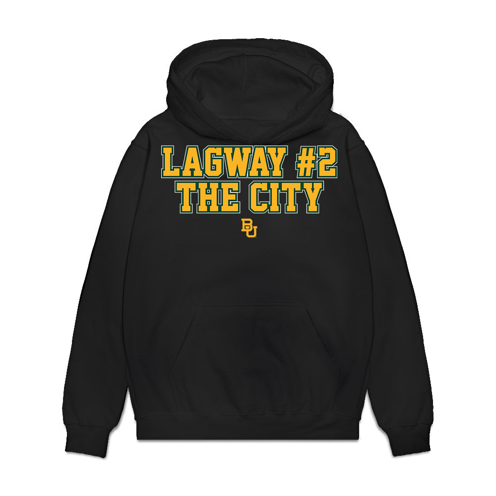 Baylor - NCAA Football : DJ Lagway - Lagway The City Premium Hooded Sweatshirt-0