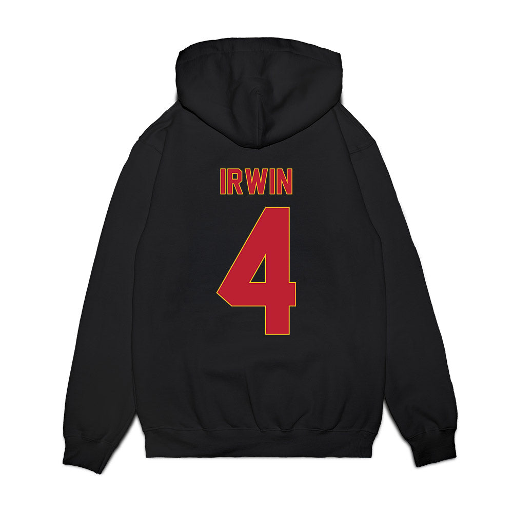 Ferris State - NCAA Women's Basketball : Elle Irwin - Vintage Basketball Premium Hooded Sweatshirt-1