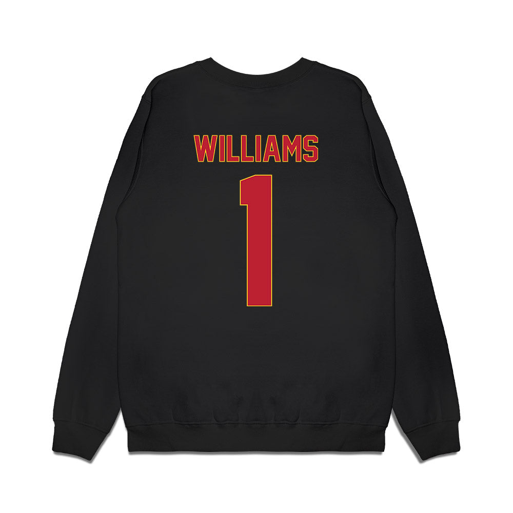 Ferris State - NCAA Men's Basketball : David Williams - Vintage Basketball Premium Crewneck Sweatshirt-1