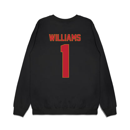 Ferris State - NCAA Men's Basketball : David Williams - Vintage Basketball Premium Crewneck Sweatshirt-1