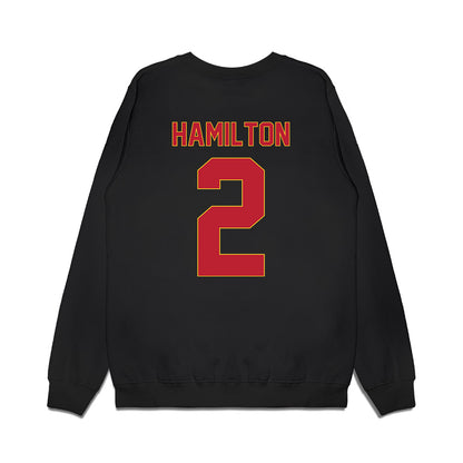 Ferris State - NCAA Men's Basketball : Tyler Hamilton - Vintage Basketball Premium Crewneck Sweatshirt-1