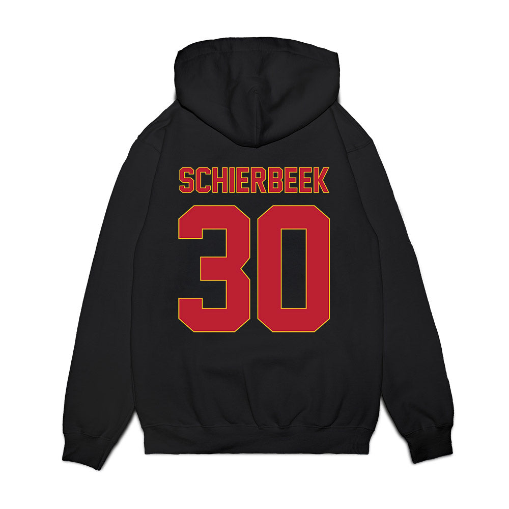 Ferris State - NCAA Women's Basketball : Emma Schierbeek - Vintage Basketball Premium Hooded Sweatshirt-1