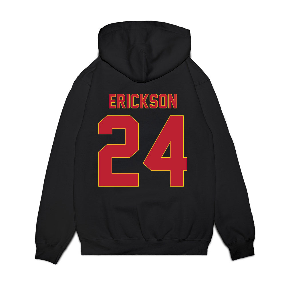 Ferris State - NCAA Women's Basketball : Claire Erickson - Vintage Basketball Premium Hooded Sweatshirt-1