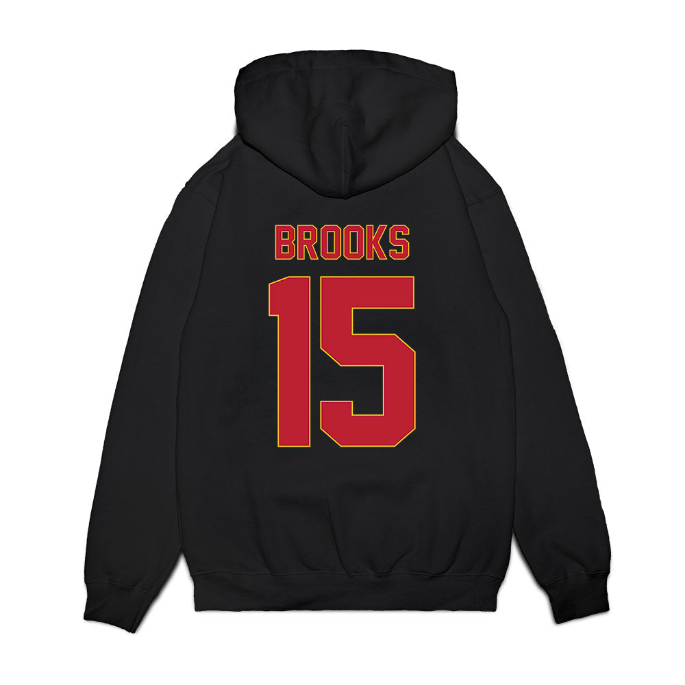 Ferris State - NCAA Men's Basketball : Jorden Brooks - Vintage Basketball Premium Hooded Sweatshirt-1