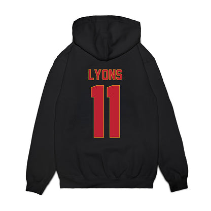 Ferris State - NCAA Women's Basketball : Grace Lyons - Vintage Basketball Premium Hooded Sweatshirt-1