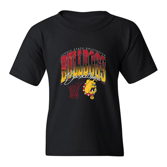 Ferris State - NCAA Men's Basketball : Ethan Erickson - Vintage Basketball Youth T-Shirt-0