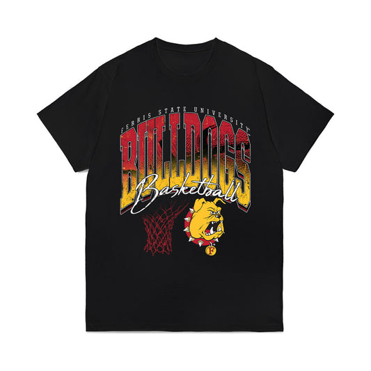 Ferris State - NCAA Men's Basketball : Jaylin Cooper - Vintage Basketball Comfort Colors T-Shirt-0