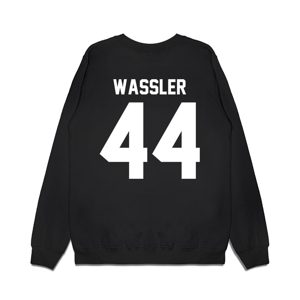 Bellarmine - NCAA Men's Basketball : Jacob Wassler - Vintage Basketball Premium Crewneck Sweatshirt-1