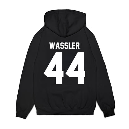 Bellarmine - NCAA Men's Basketball : Jacob Wassler - Vintage Basketball Premium Hooded Sweatshirt-1