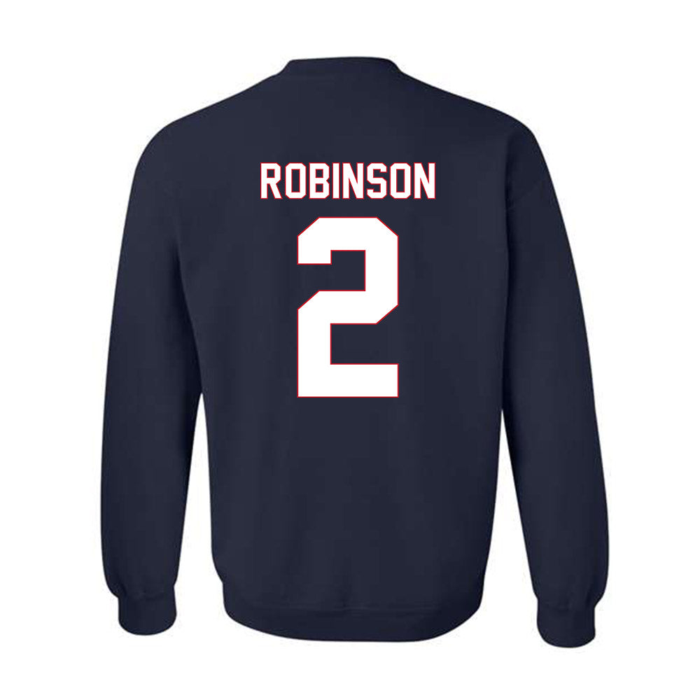 Saint Peter's - NCAA Men's Basketball : Tj Robinson - Vintage Shersey Crewneck Sweatshirt-1