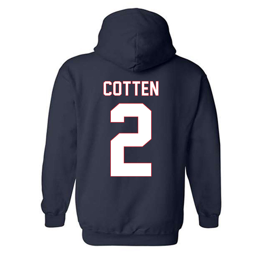 Saint Peter's - NCAA Women's Basketball : Iyanna Cotten - Vintage Shersey Hooded Sweatshirt-1