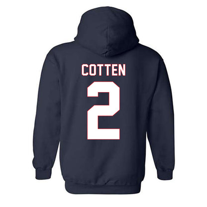 Saint Peter's - NCAA Women's Basketball : Iyanna Cotten - Vintage Shersey Hooded Sweatshirt-1
