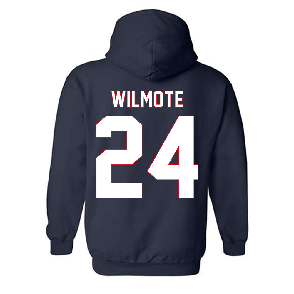 Saint Peter's - NCAA Men's Basketball : Robert Wilmote - Vintage Shersey Hooded Sweatshirt-1