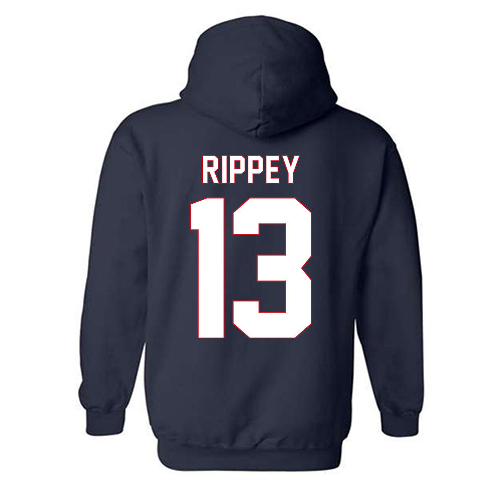 Saint Peter's - NCAA Women's Basketball : DeNaya Rippey - Vintage Shersey Hooded Sweatshirt-1