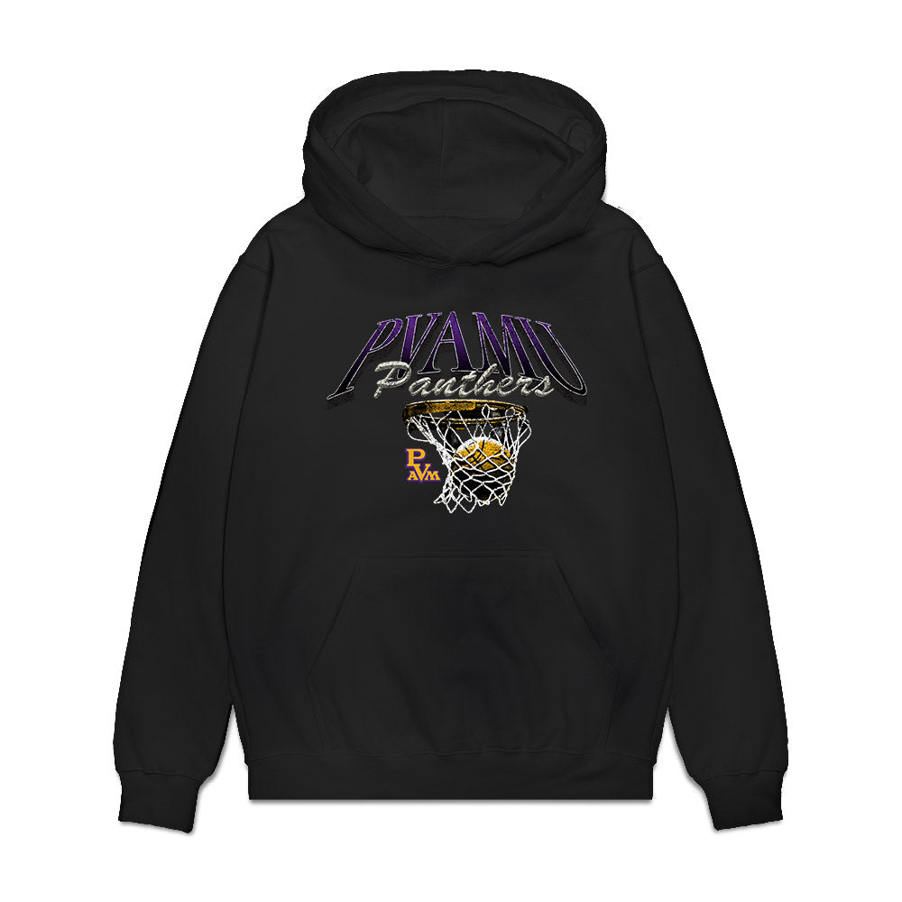 PVAMU - NCAA Men's Basketball : Elijah Mitchell - Vintage Shersey Premium Hooded Sweatshirt-0