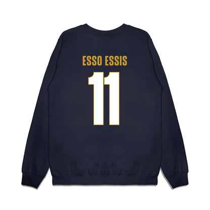 UC Davis - NCAA Men's Basketball : Ylan Esso Essis - Vintage Premium Crewneck Sweatshirt-1