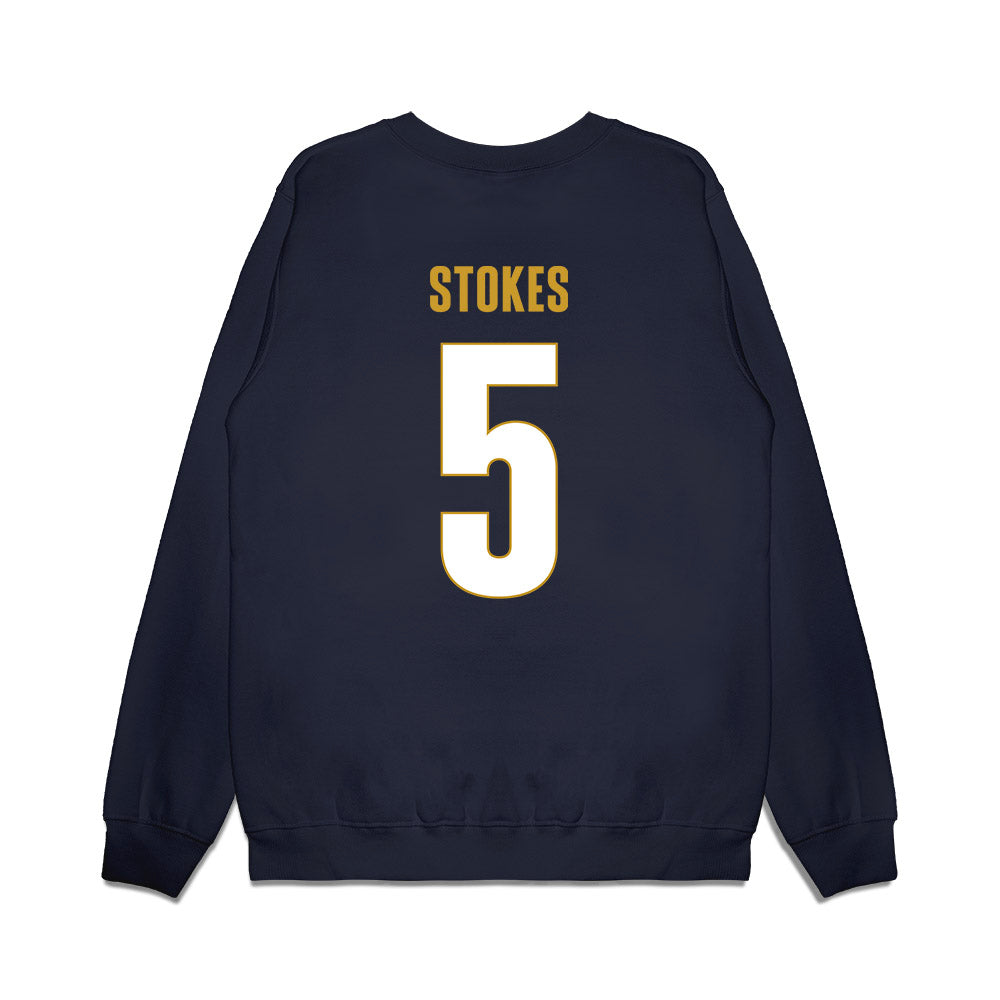 UC Davis - NCAA Men's Basketball : Jalen Stokes - Vintage Premium Crewneck Sweatshirt-1