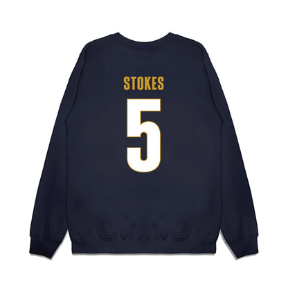 UC Davis - NCAA Men's Basketball : Jalen Stokes - Vintage Premium Crewneck Sweatshirt-1