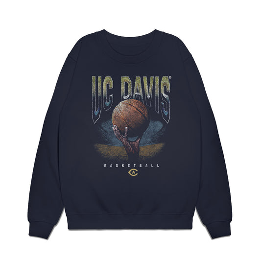 UC Davis - NCAA Men's Basketball : Omer Suljanovic - Vintage Premium Crewneck Sweatshirt-0