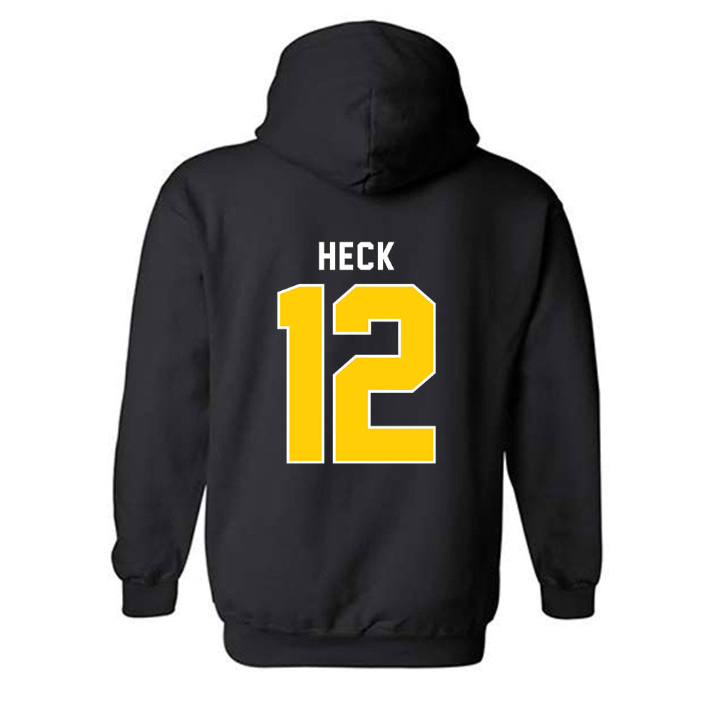 Michigan Tech - NCAA Men's Basketball : Ethan Heck - Vintage Shersey Hooded Sweatshirt-1
