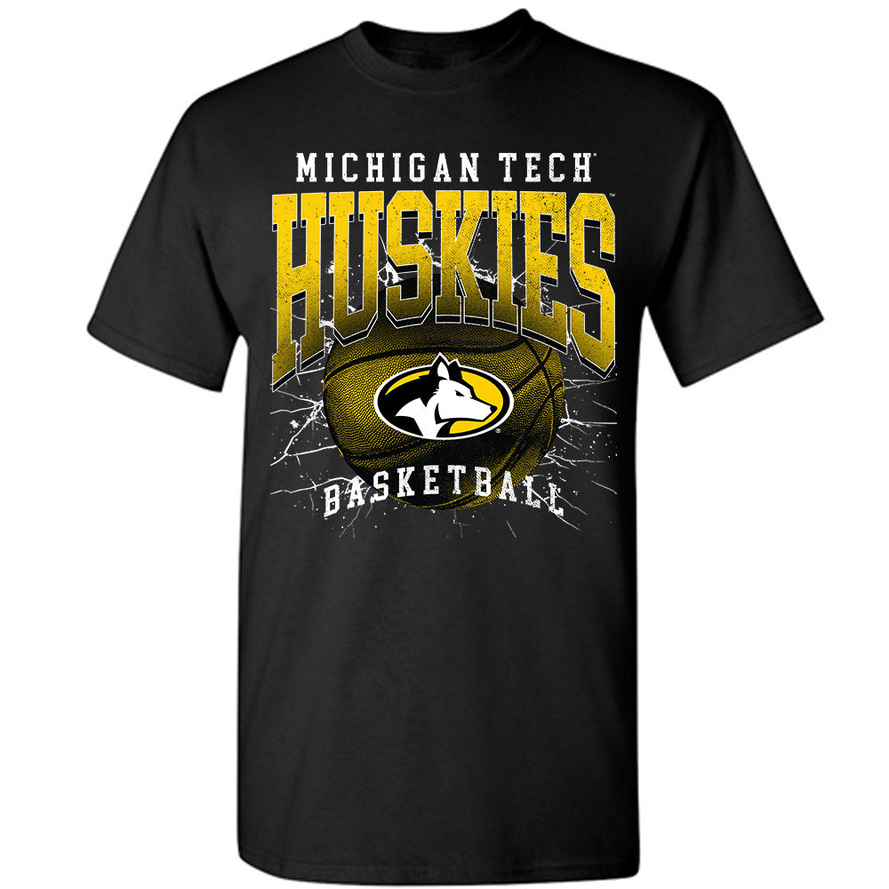 Michigan Tech - NCAA Men's Basketball : Gabriel Smith - Vintage Shersey T-Shirt-0