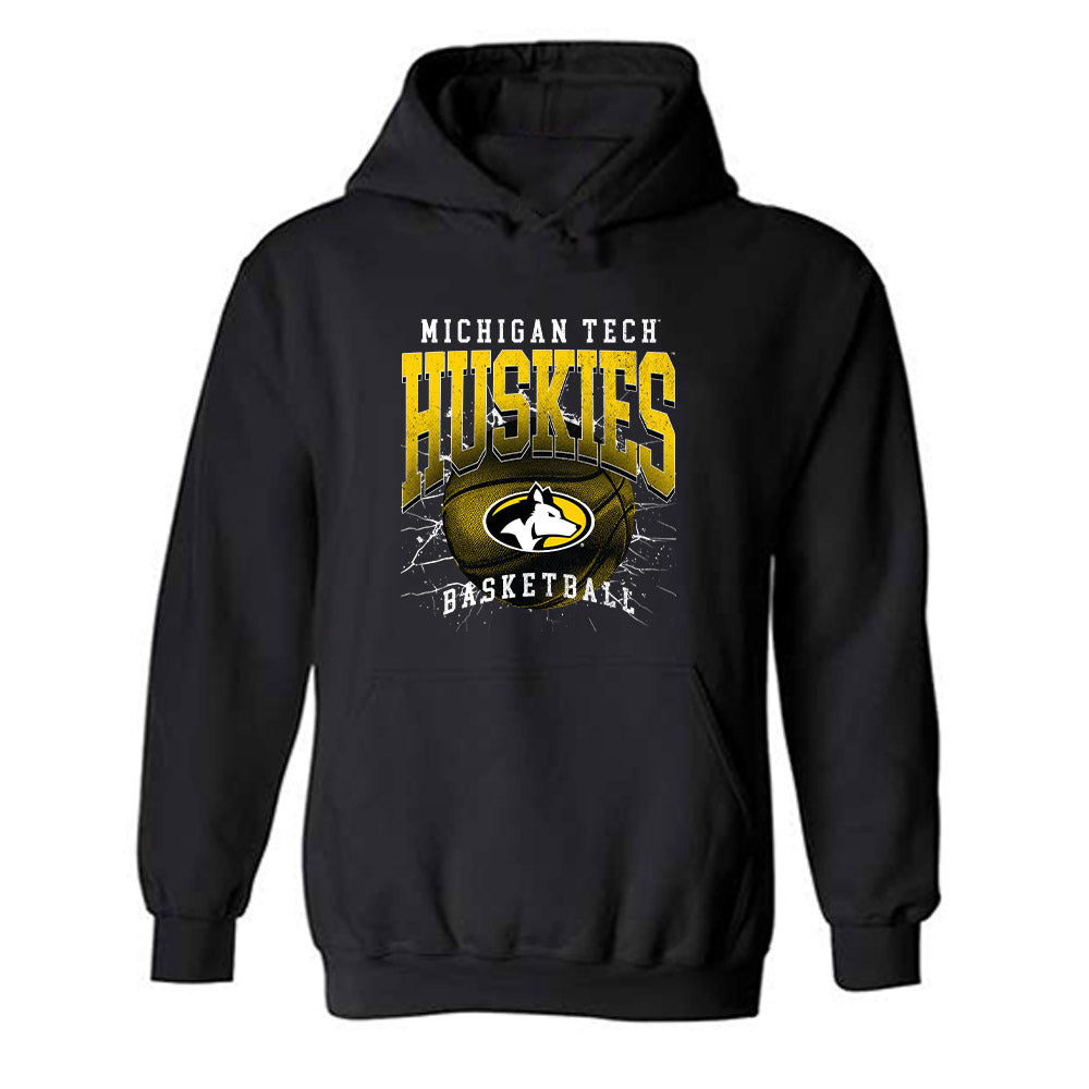 Michigan Tech - NCAA Men's Basketball : Josh Terrian - Vintage Shersey Hooded Sweatshirt-0