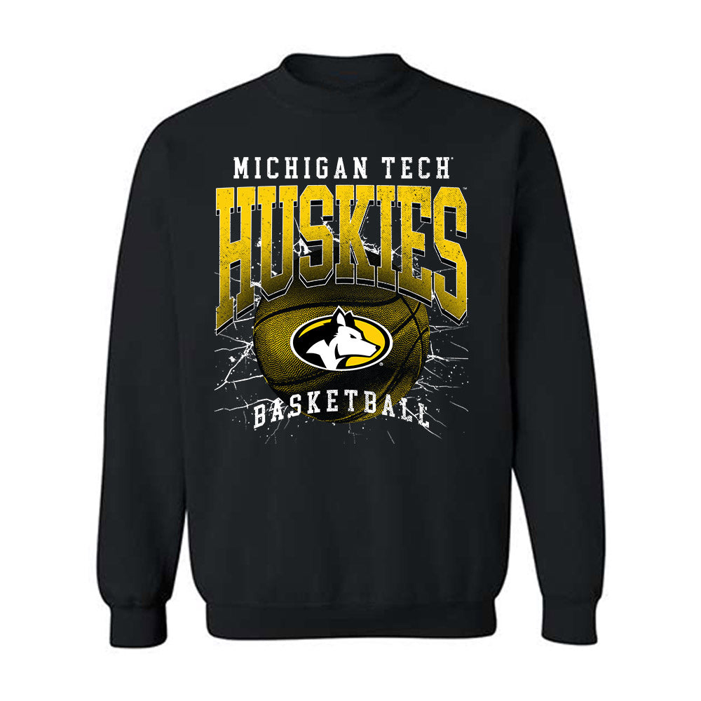 Michigan Tech - NCAA Men's Basketball : Josh Terrian - Vintage Shersey Crewneck Sweatshirt-0