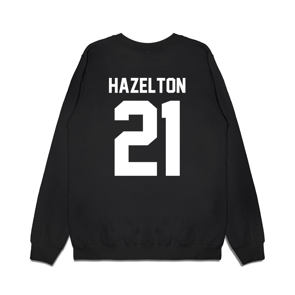 Rice - NCAA Women's Basketball : Myah Hazelton - Vintage Basketball Premium Crewneck Sweatshirt-1