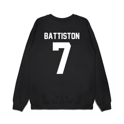 Rice - NCAA Women's Basketball : Louann Battiston - Vintage Basketball Premium Crewneck Sweatshirt-1