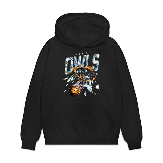 Rice - NCAA Women's Basketball : Shelby Hayes - Vintage Basketball Premium Hooded Sweatshirt-0