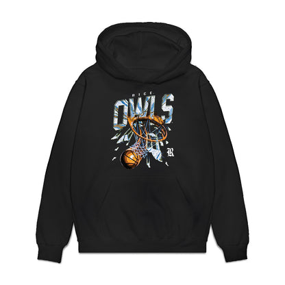 Rice - NCAA Men's Basketball : Cam Carroll - Vintage Basketball Premium Hooded Sweatshirt-0