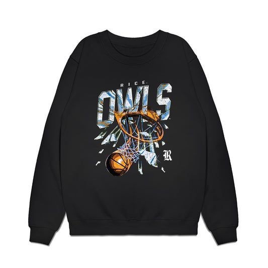 Rice - NCAA Men's Basketball : Cam Carroll - Vintage Basketball Premium Crewneck Sweatshirt-0