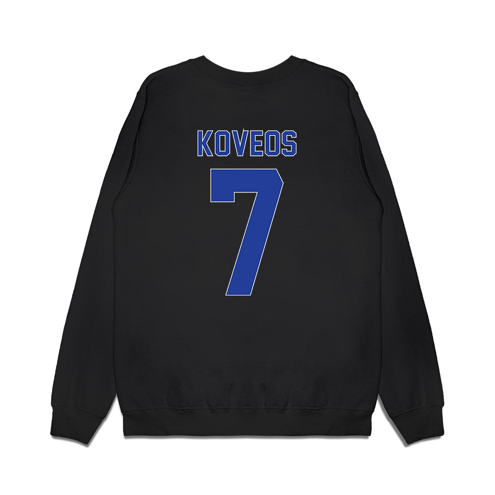 Georgia State - NCAA Men's Basketball : Emmanuel Koveos - Vintage Premium Crewneck Sweatshirt-1