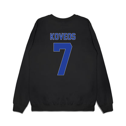Georgia State - NCAA Men's Basketball : Emmanuel Koveos - Vintage Premium Crewneck Sweatshirt-1
