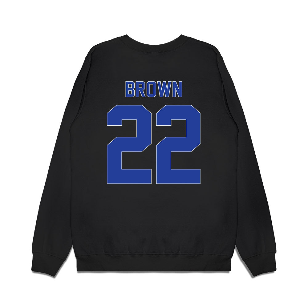 Georgia State - NCAA Men's Basketball : Malachi Brown - Vintage Premium Crewneck Sweatshirt-1