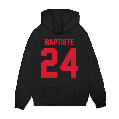 Northeastern - NCAA Men's Basketball : Sage Baptiste - Vintage Basketball Premium Hooded Sweatshirt-1