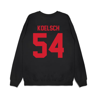 Northeastern - NCAA Men's Basketball : Liam Koelsch - Vintage Basketball Premium Crewneck Sweatshirt-1