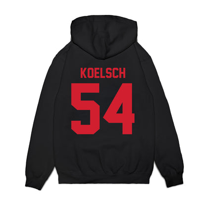 Northeastern - NCAA Men's Basketball : Liam Koelsch - Vintage Basketball Premium Hooded Sweatshirt-1