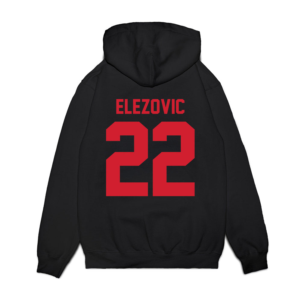 Northeastern - NCAA Men's Basketball : Haris Elezovic - Vintage Basketball Premium Hooded Sweatshirt-1