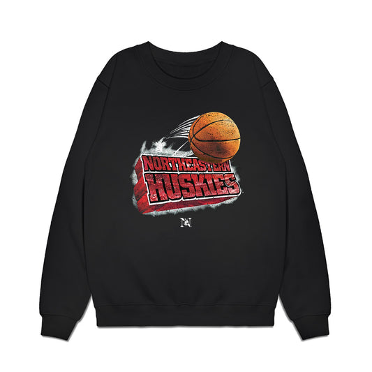 Northeastern - NCAA Men's Basketball : Jovan Icitovic - Vintage Basketball Premium Crewneck Sweatshirt-0