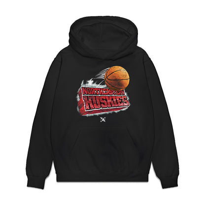 Northeastern - NCAA Men's Basketball : Liam Koelsch - Vintage Basketball Premium Hooded Sweatshirt-0