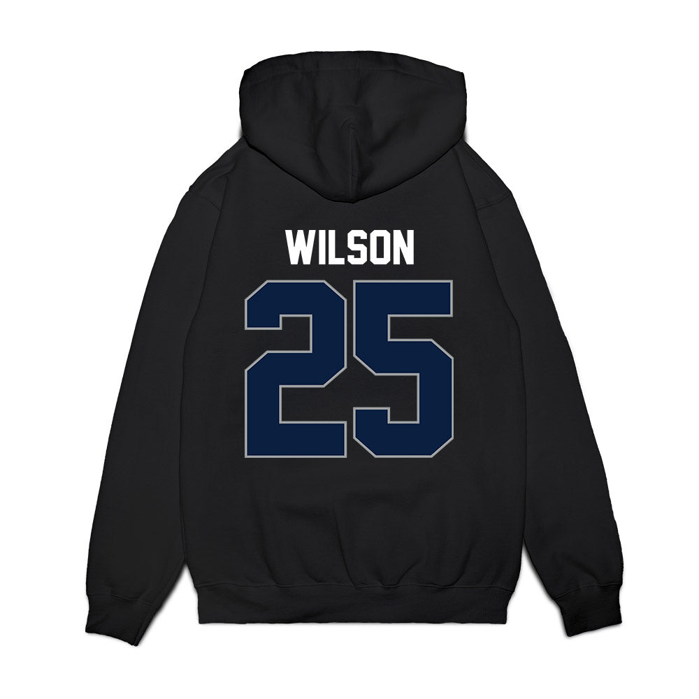 Longwood - NCAA Women's Basketball : Mariah Wilson - Vintage Premium Hooded Sweatshirt-1
