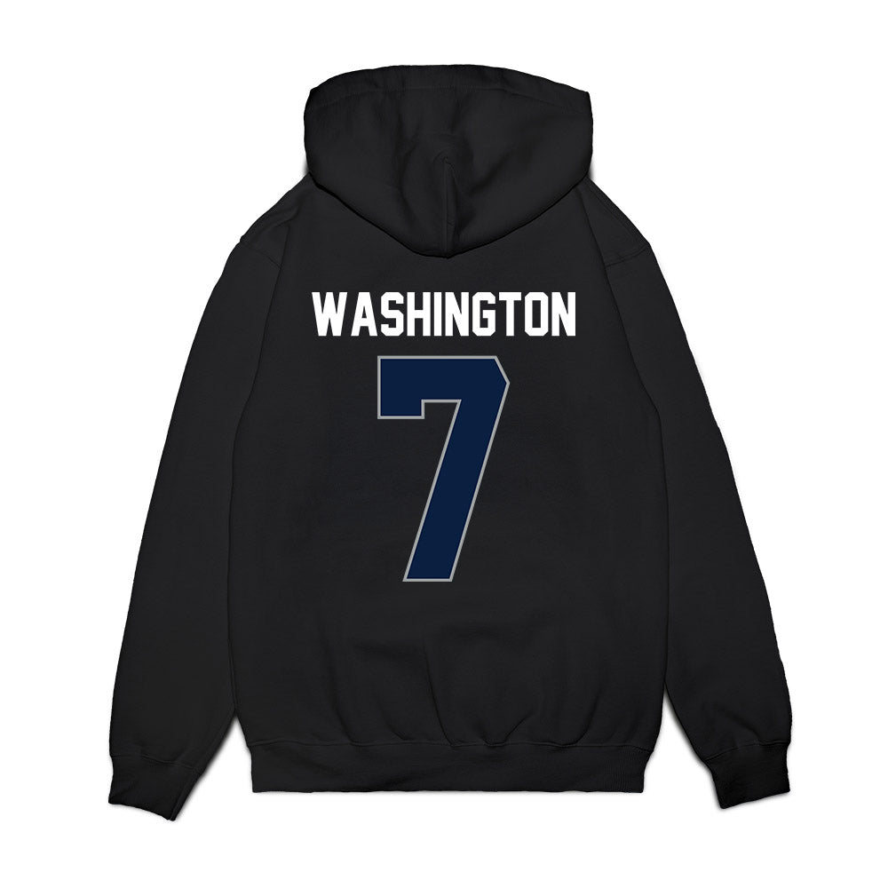 Longwood - NCAA Women's Basketball : Kayla Washington - Vintage Premium Hooded Sweatshirt-1