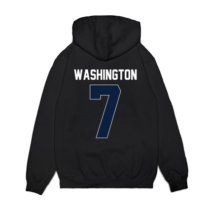 Longwood - NCAA Women's Basketball : Kayla Washington - Vintage Premium Hooded Sweatshirt-1