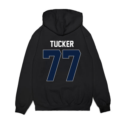 Longwood - NCAA Men's Basketball : Elijah Tucker - Vintage Premium Hooded Sweatshirt-1