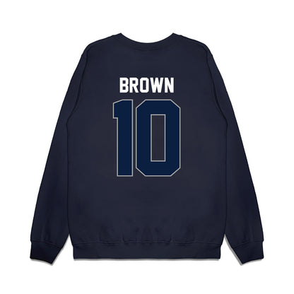 Longwood - NCAA Women's Basketball : Malea Brown - Vintage Premium Crewneck Sweatshirt-1