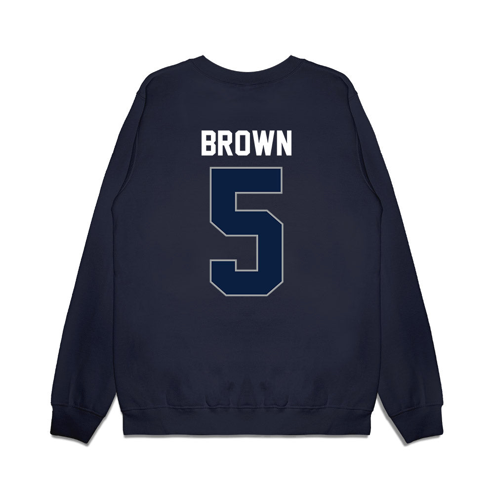 Longwood - NCAA Women's Basketball : Jaelyn Brown - Vintage Premium Crewneck Sweatshirt-1