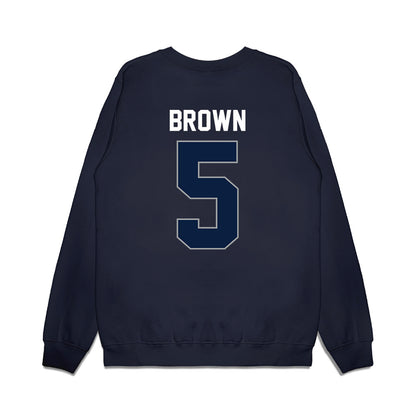 Longwood - NCAA Women's Basketball : Jaelyn Brown - Vintage Premium Crewneck Sweatshirt-1