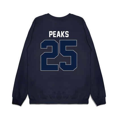 Longwood - NCAA Women's Basketball : Jasmine Peaks - Vintage Premium Crewneck Sweatshirt-1